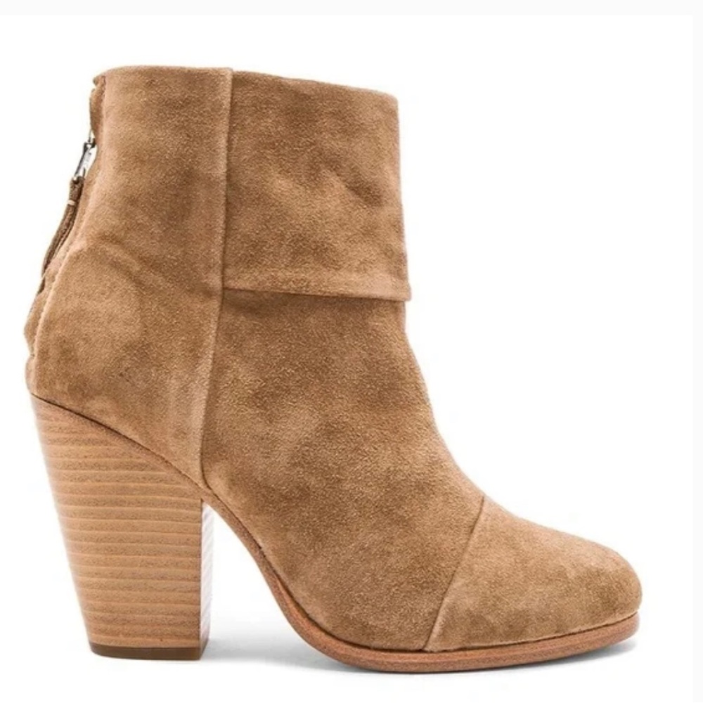 Rag & bone Newbury suede boots camel color
